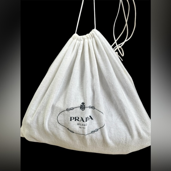 Official PRADA gun metal black leather handbag bag purse like new designer w bag - Picture 10 of 13